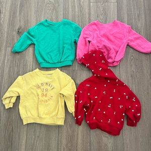 Toddler sweatshirt lot -18-24 mos.
